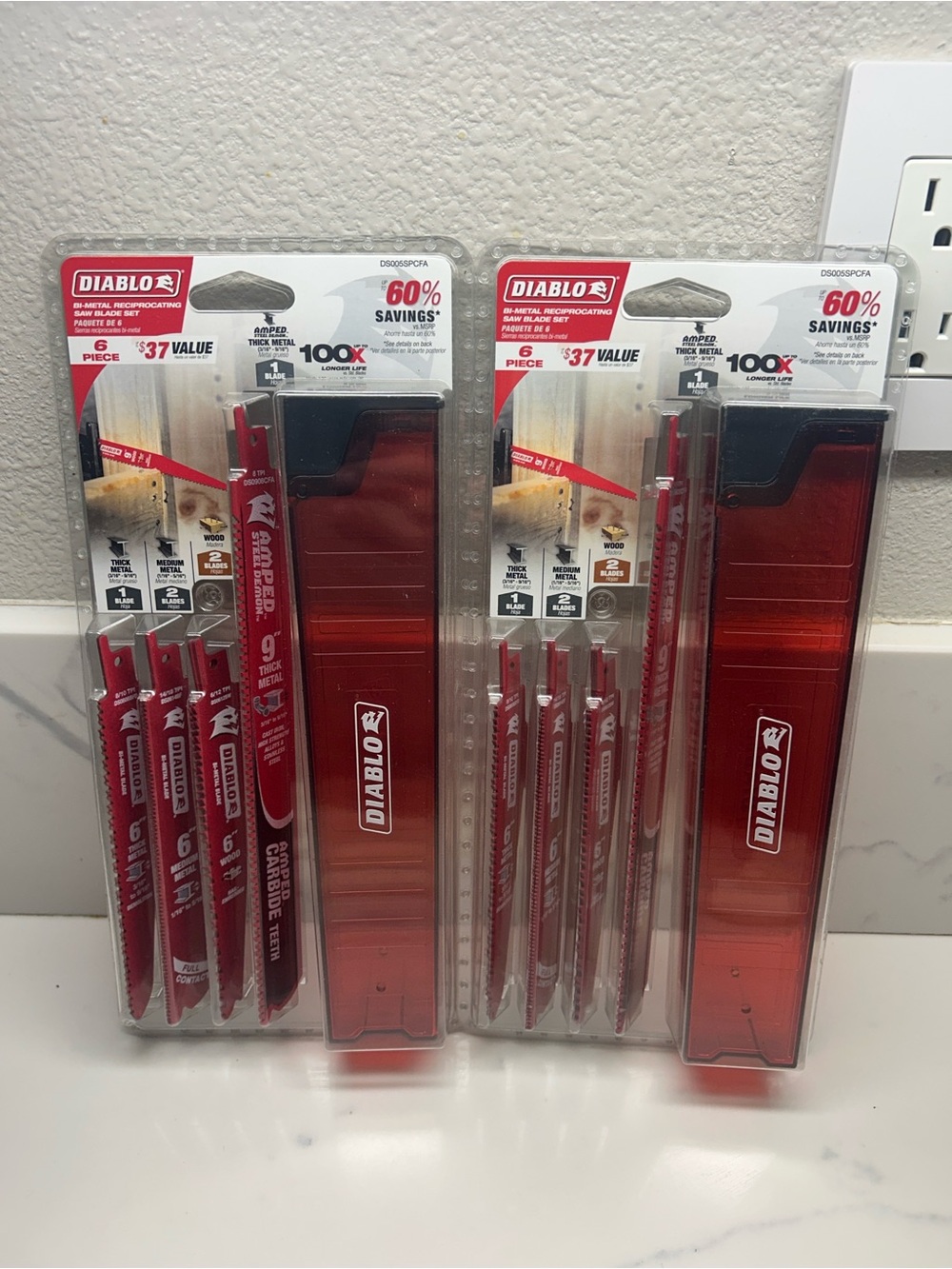 2X Diablo reciprocating saw Blade Set - 6 Piece Pack
